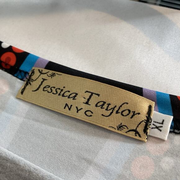 Jessica Taylor Women's Dashiki African‎ Print Caftan Dress Size XL Boho Artsy - Picture 5 of 10